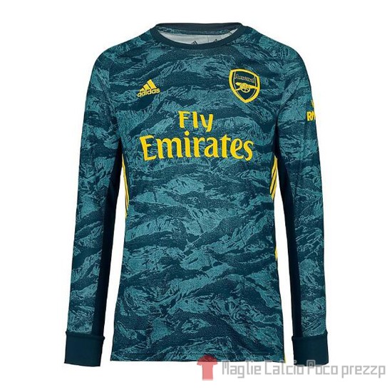 Maglia Arsenal Portiere Manica Lunga 2019/2020 Verde - Clicca l'immagine per chiudere